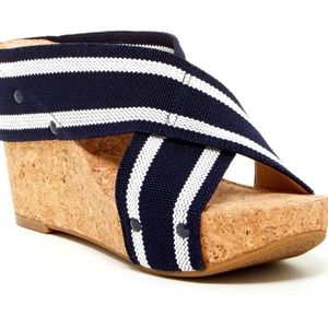 Lucky Brand Platform Miller Cork Wedge Sandal